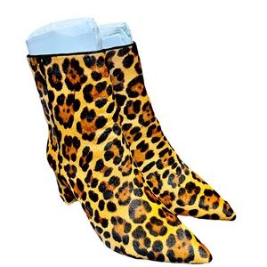 J. Crew Pointed-Toe Sadie Boots in Calf Hair Sz 9.5 NIB